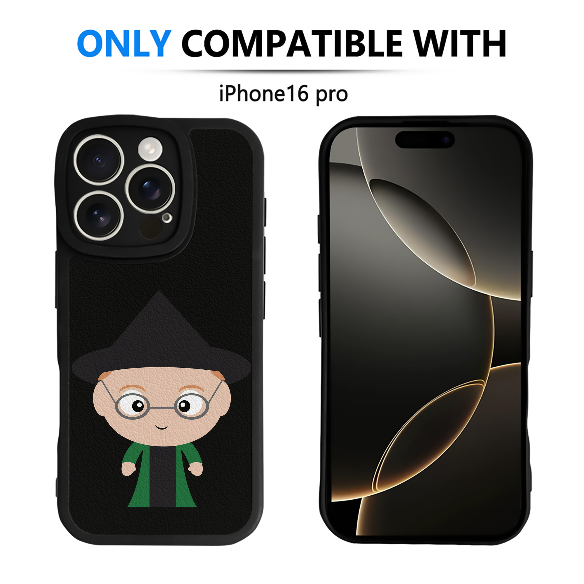 （画像用） Harry Potter ハリー・ポッターシリーズ 【iPhone 16シリーズ対応】シリコンスマホケース（レザー調） 材質：シリコン